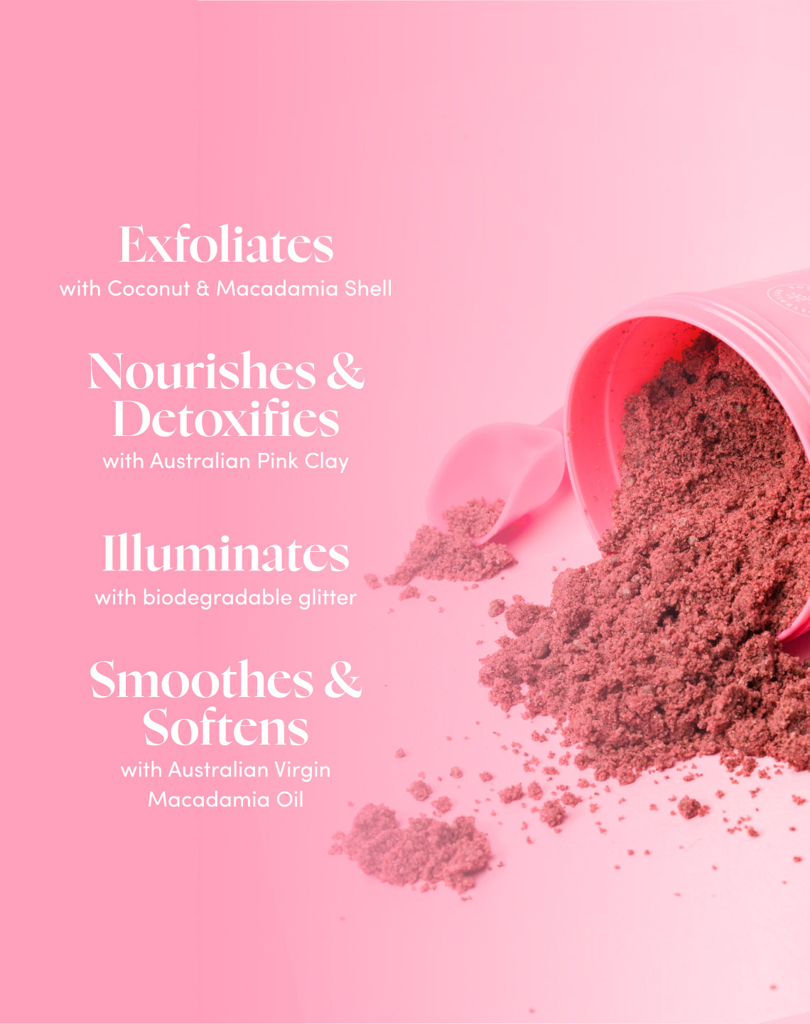 Australian Pink Clay Smoothing Body Sand