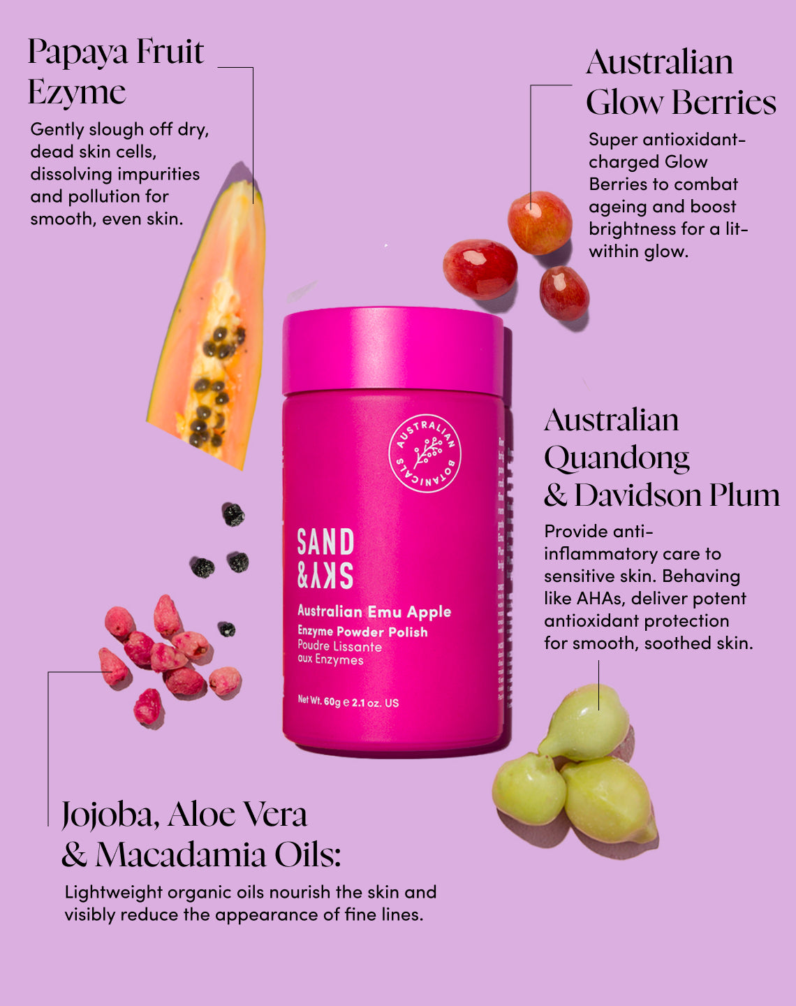 Australian Glow Berries Enzyme Powder Polish