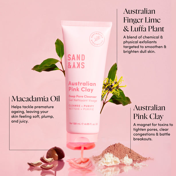 Australian Pink Clay Deep Pore Cleanser