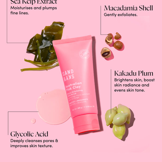 Australian Pink Clay Flash Perfection Exfoliator